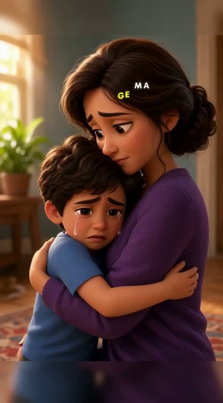 Beautiful, emotional 3D animated cartoon in a Pixar-inspired… — AI cartoon