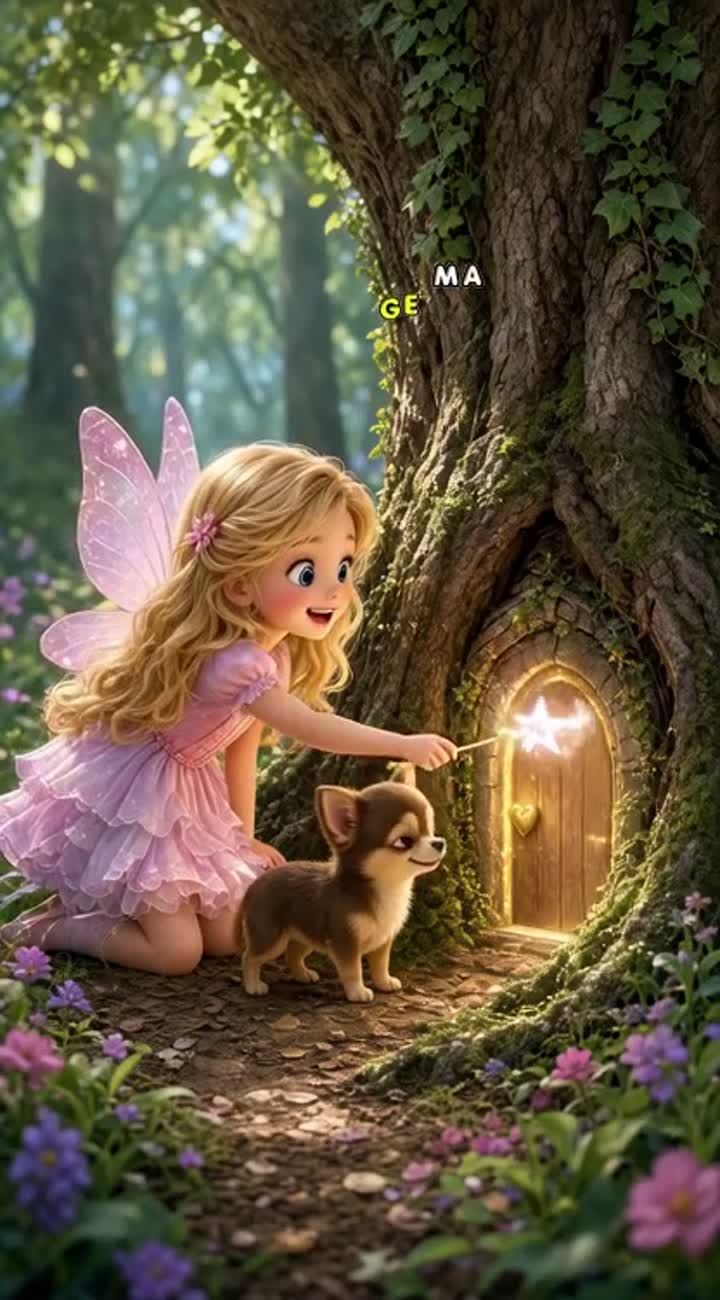 Ali & Coco: The Secret Forest Door — AI cartoon