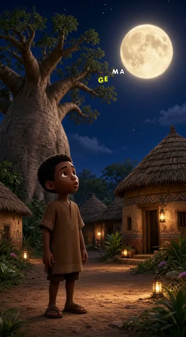 Beautiful 3D animated African folktale for children — AI cartoon