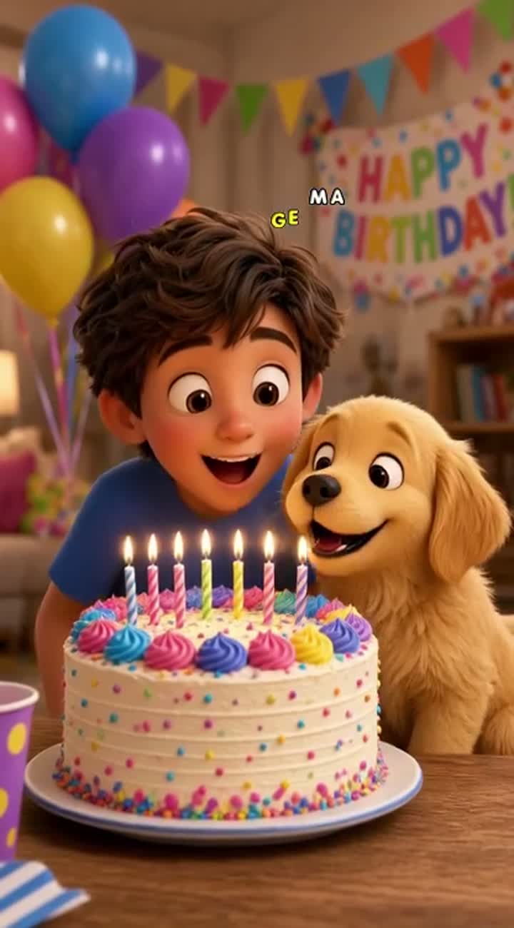 Funny, colourful, high-quality 3D animated cartoon for children… — AI cartoon
