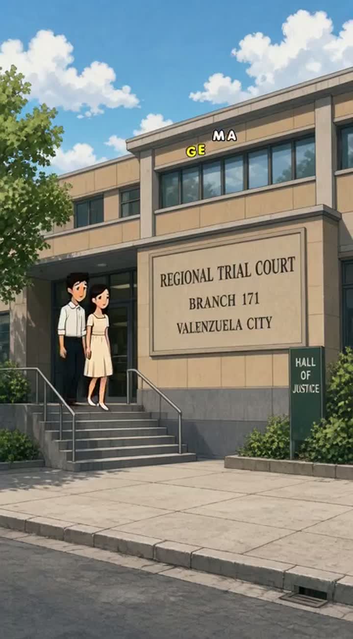 Edward Kenneth Ngo Te (petitioner) and Rowena Ong Gutierrez Yu-Te… — AI cartoon
