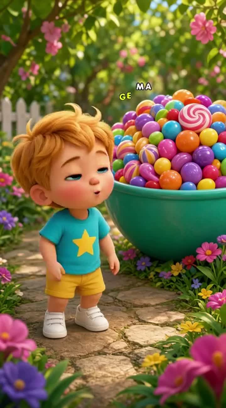 Vertical 9:16 3D cartoon for kids — AI cartoon