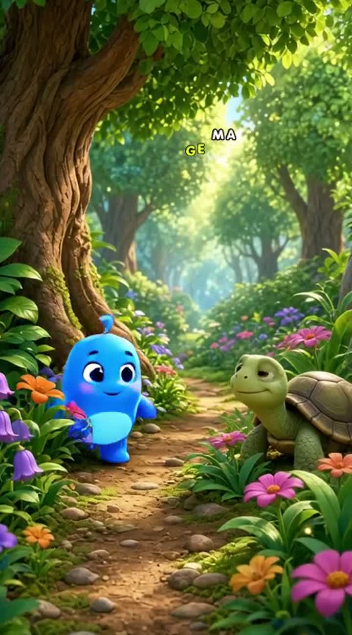 Colorful 3D cartoon for kids featuring Lumo… — AI cartoon