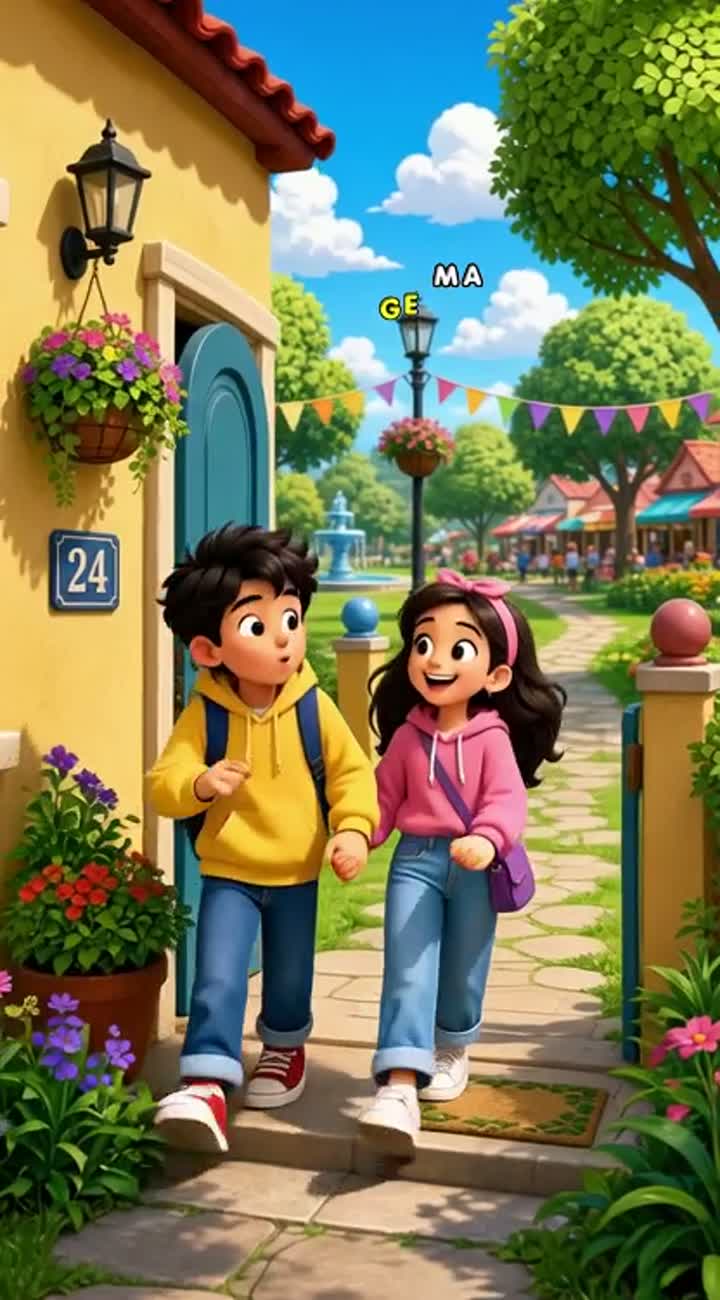 A vibrant cartoon with bright, cheerful colours and smooth… — AI cartoon