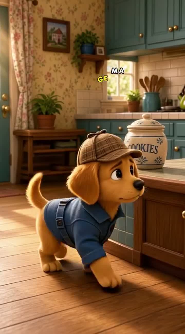 The Dog Detective — AI cartoon