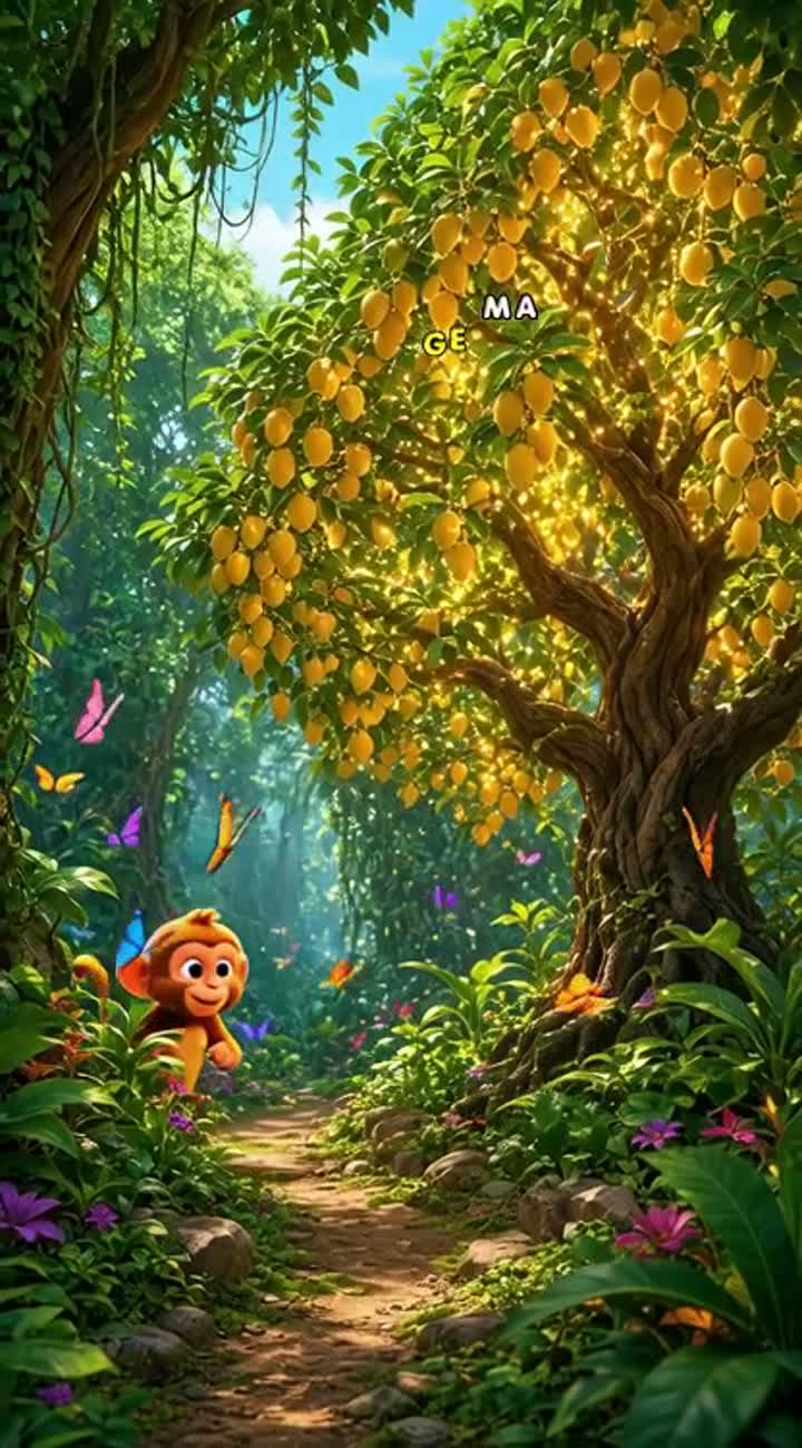 3D animated cartoon video, vertical 9:16 — AI cartoon