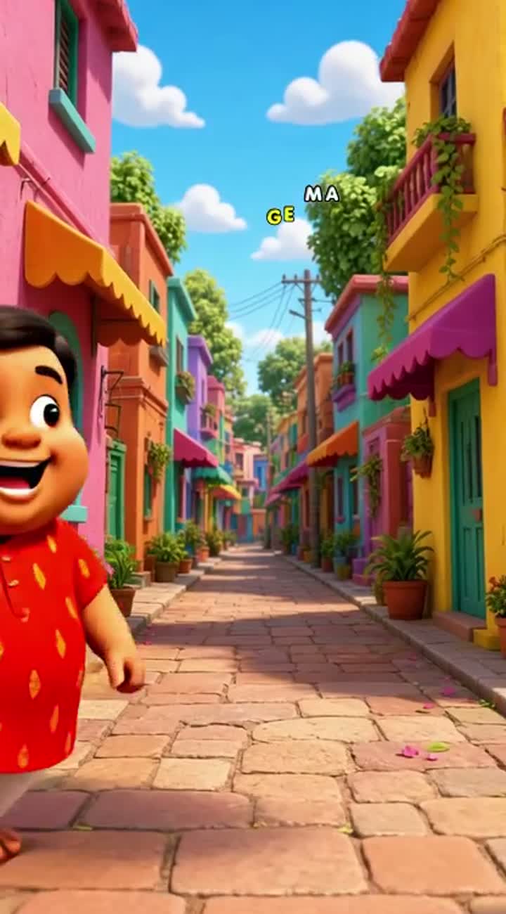 Funny 3D animated cartoon for children featuring two original… — AI cartoon