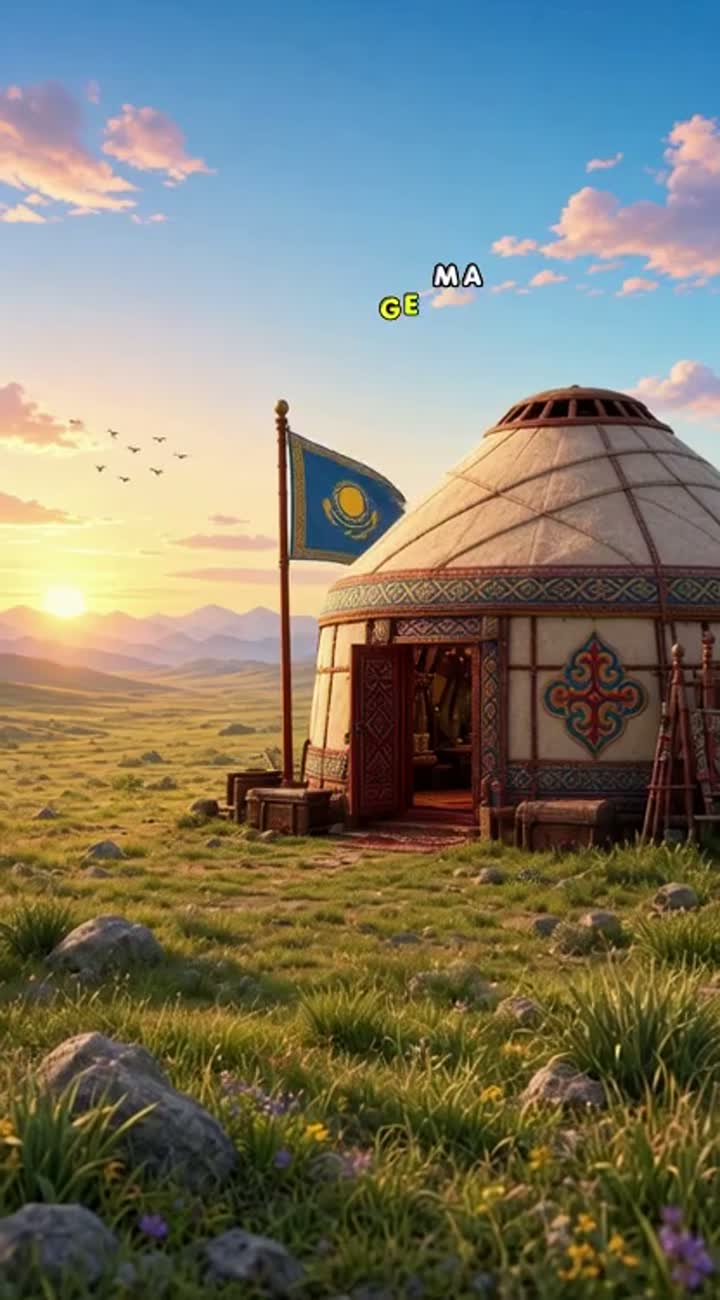 Animated cartoon based on the Kazakh folk tale "Аяз би" — AI cartoon