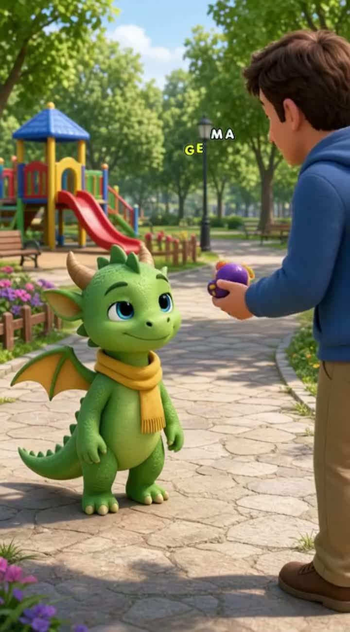 A vibrant, colorful 3D animated cartoon for children ages 4-8… — AI cartoon