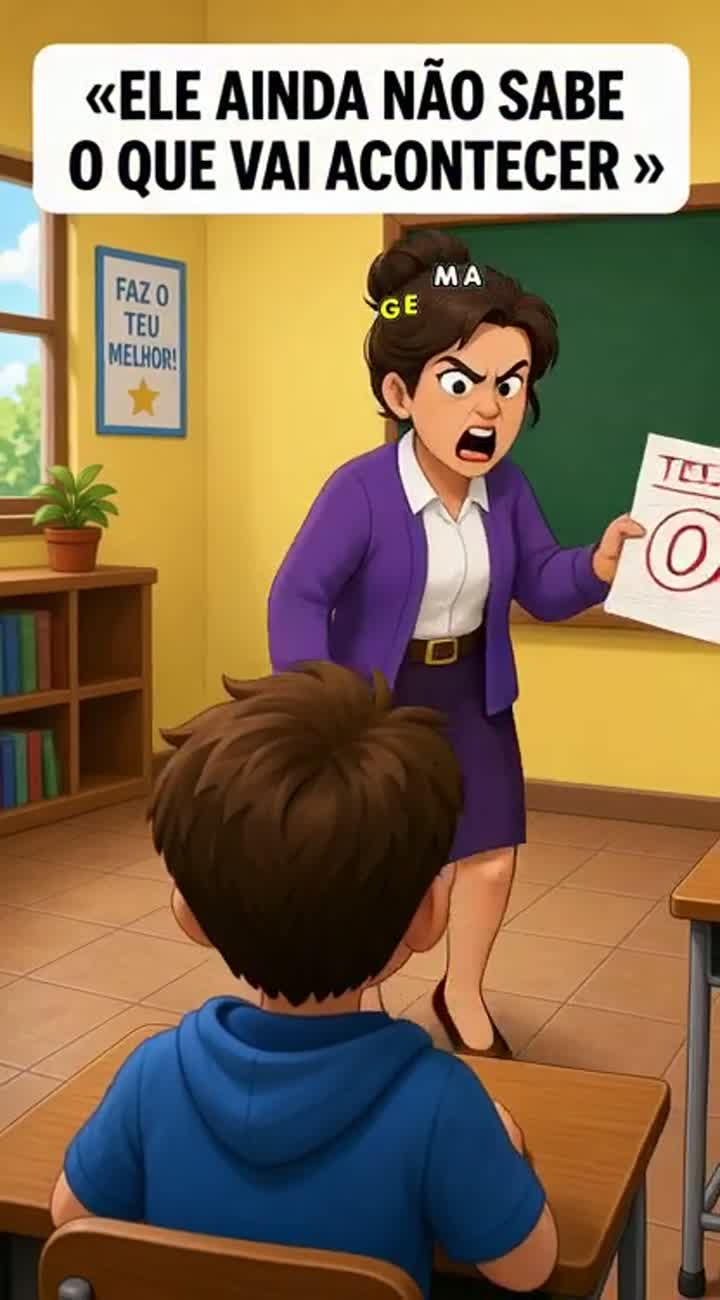 CENA 1 - O SUSTO! — AI cartoon