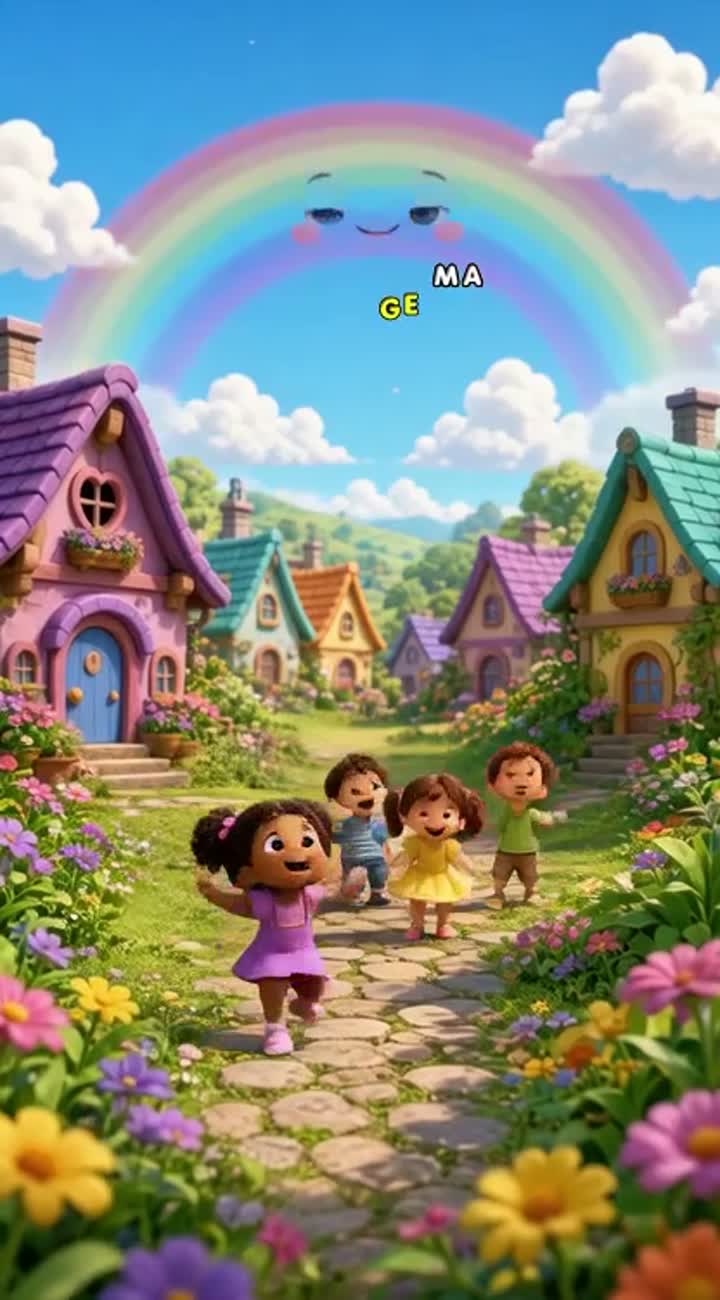 The Bunny Who Stole the Rainbow! — AI cartoon
