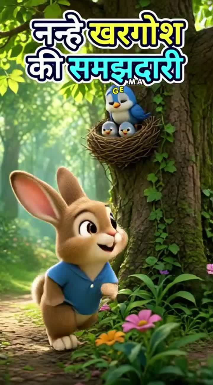 Cute 3D animated cartoon story in Hindi — AI cartoon