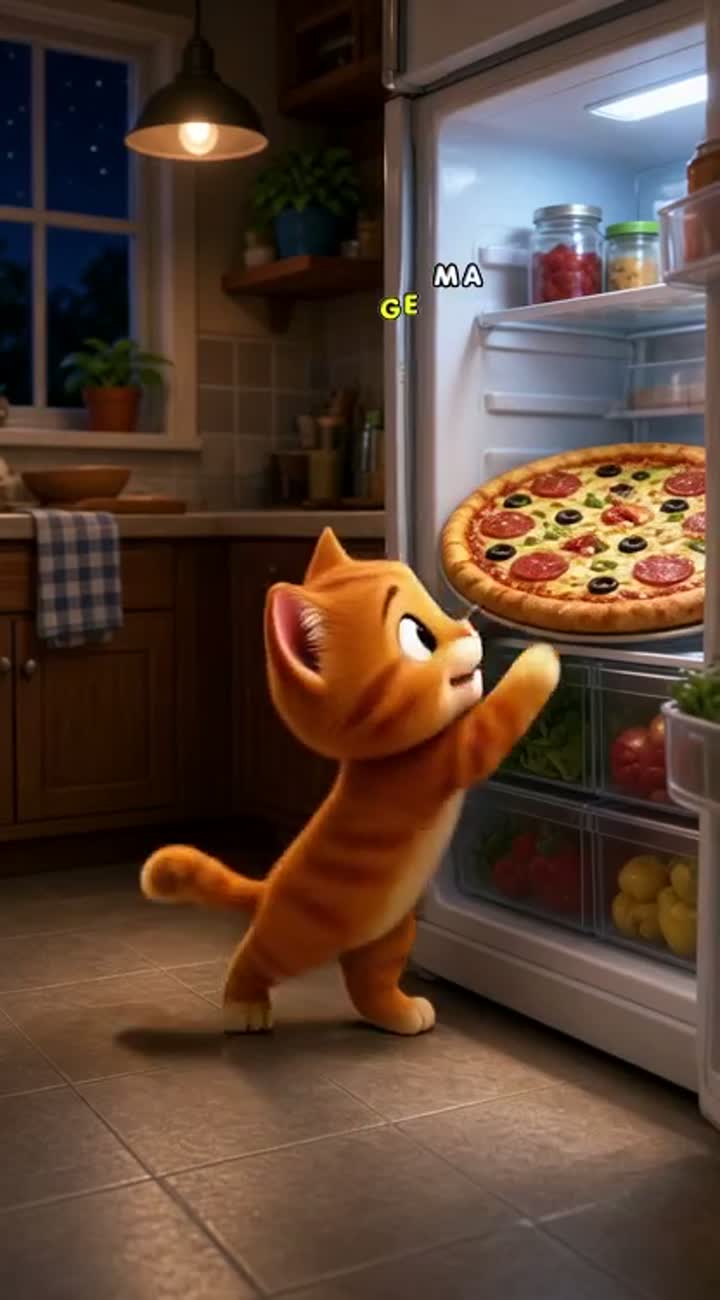 Designed as a funny Russian-language TikTok short — AI cartoon