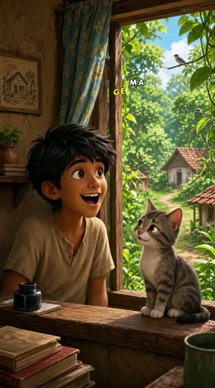In an adventurous, funny, and educational style — AI cartoon