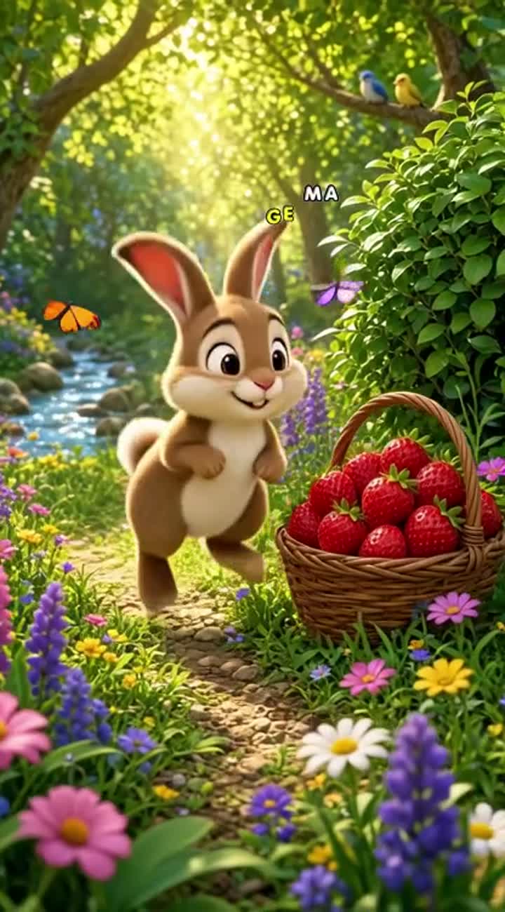 A vibrant, colourful cartoon with smooth… — AI cartoon