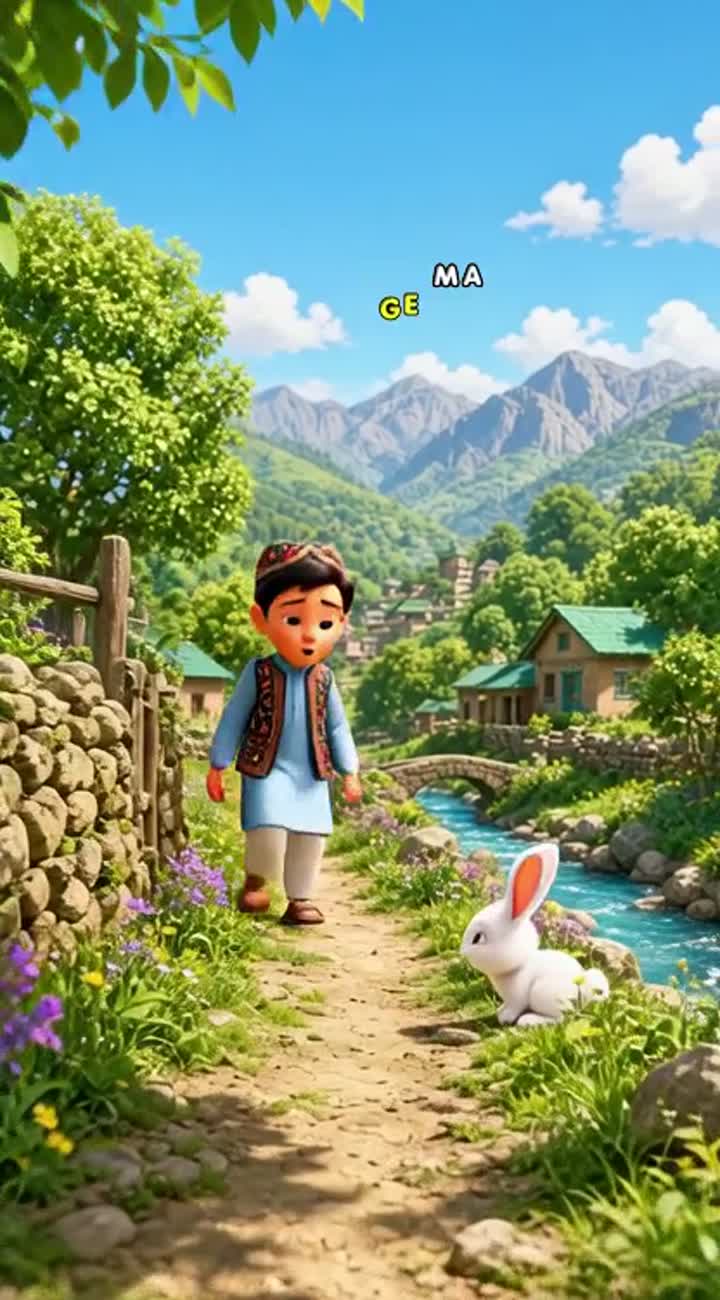 Beautiful 3D animated cartoon for children — AI cartoon