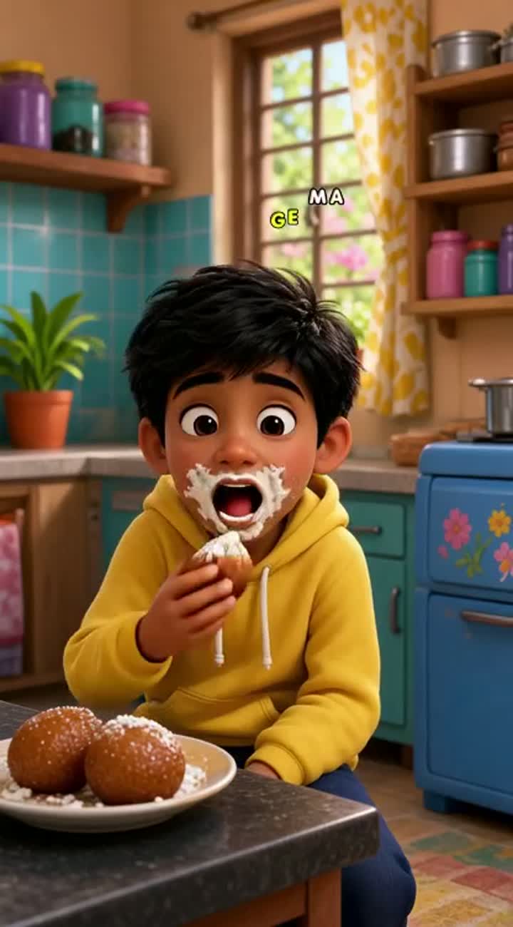 Funny vertical 3D cartoon short — AI cartoon