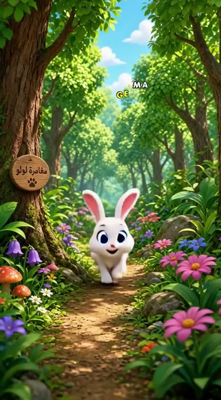 In the style of bright animated family films — AI cartoon