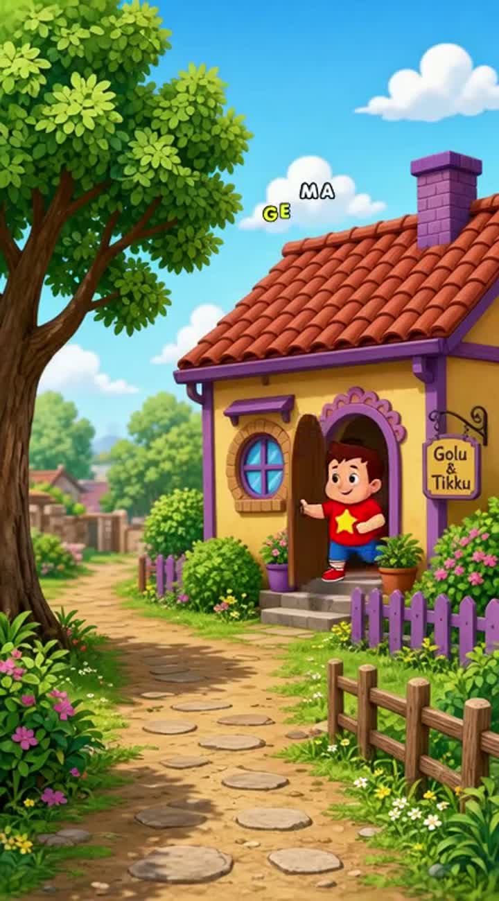 Golu Aur Tikku Ki Mazedaar Cartoon Story — AI cartoon