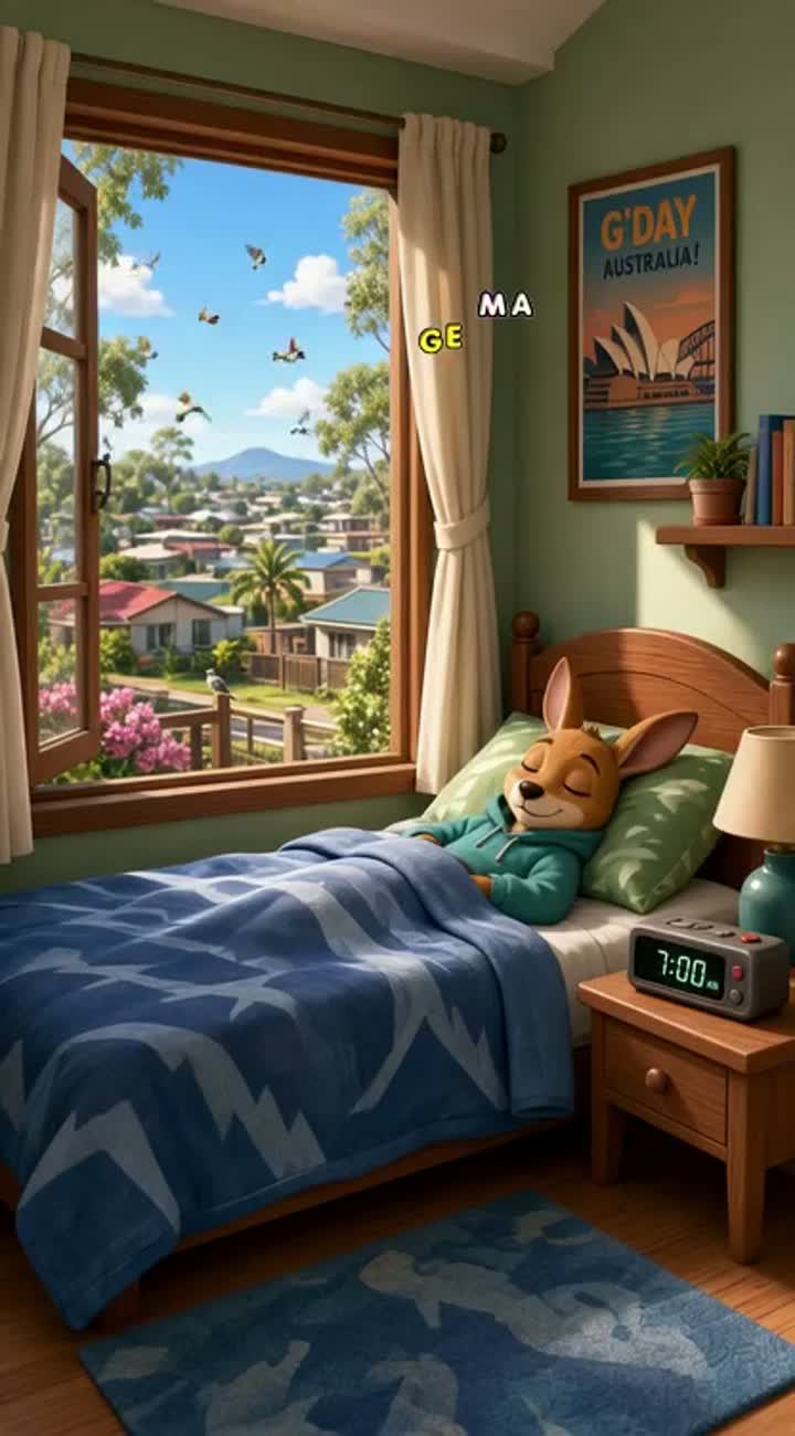 Original 3D animated family comedy titled The World's Worst Alarm… — AI cartoon