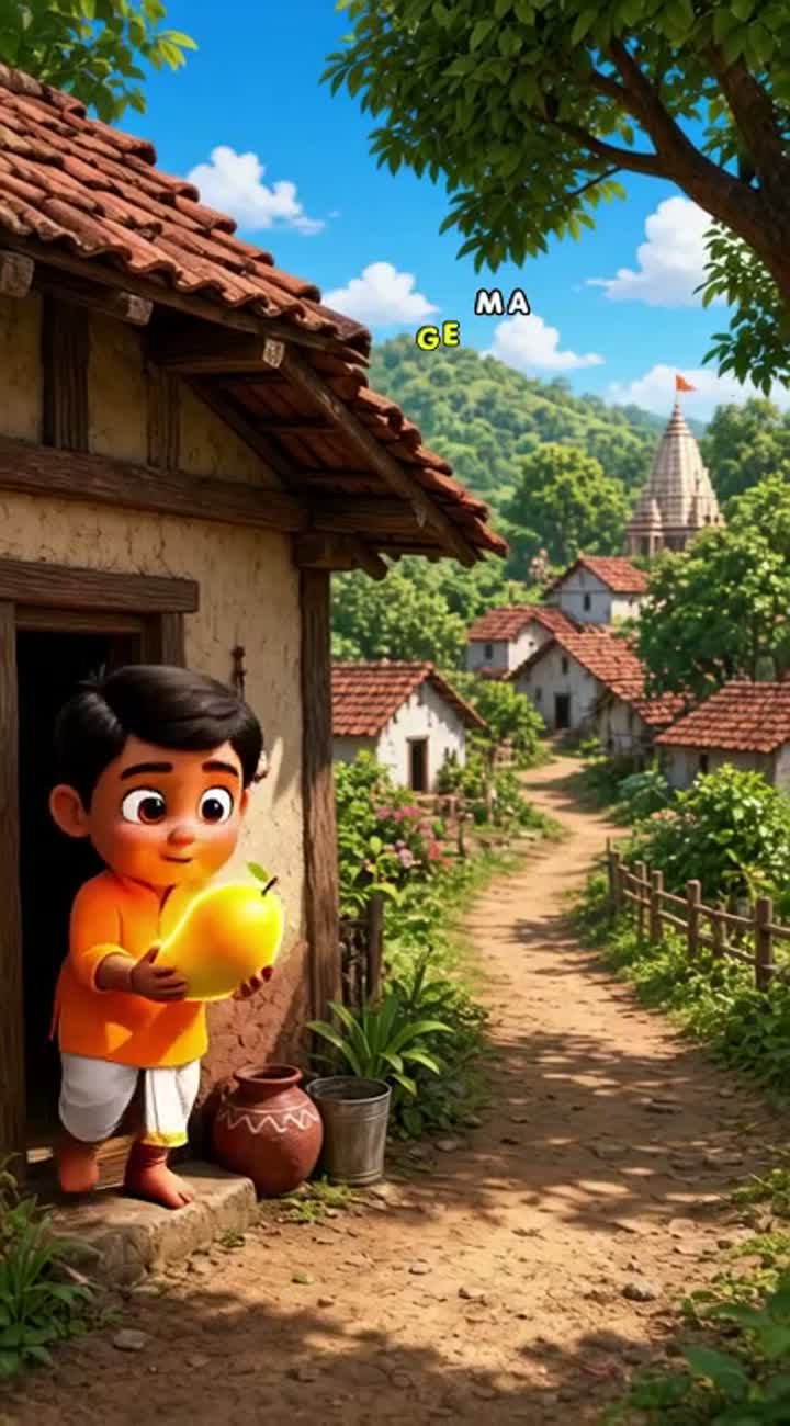 Funny 3D cartoon animation for YouTube Shorts, vertical 9:16 format — AI cartoon