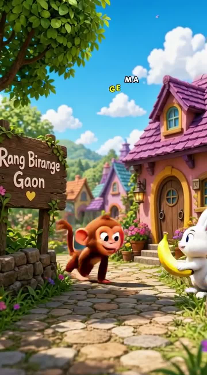 समझ गया, माफ कीजिए। यही स्टोरी अब Roman English में… — AI cartoon