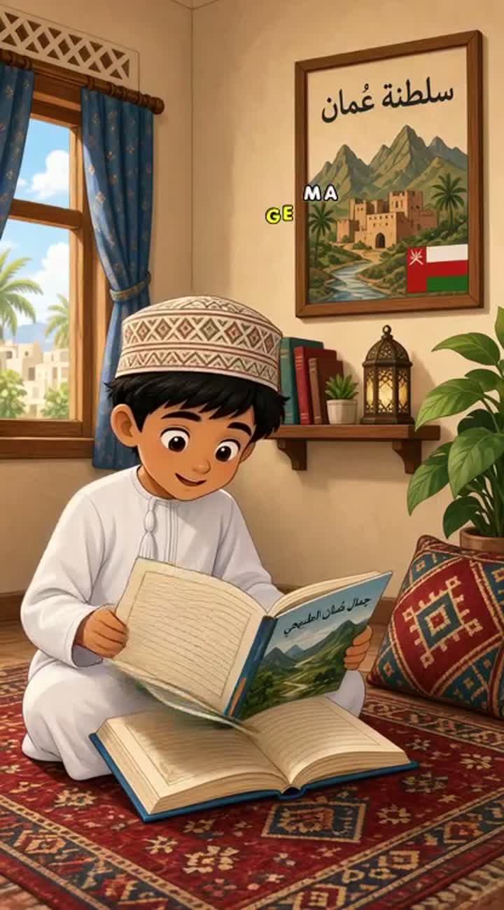Set in a warm, lively home filled with love — AI cartoon