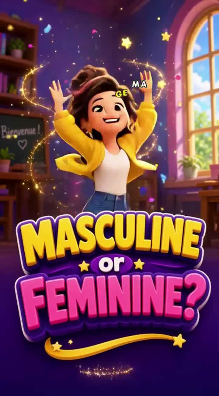 MASCULINE or FEMININE? — AI cartoon
