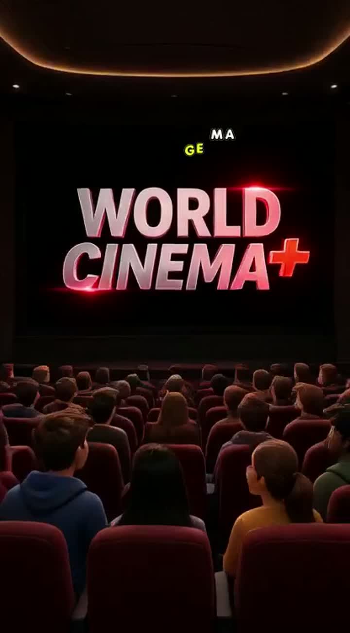 High-quality, cinematic animated advertisement for a movie theater… — AI cartoon