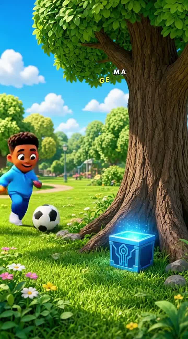 Zubi and the Mysterious Little Box — AI cartoon