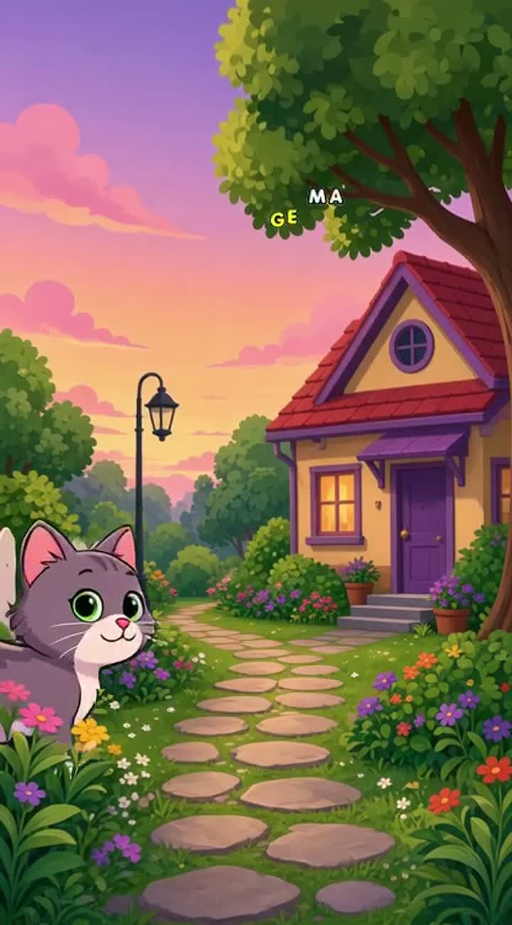 Cat cartoon Animated cartoon with smooth animation… — AI cartoon