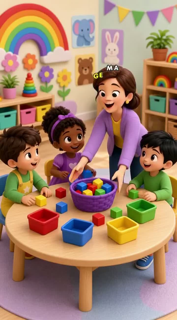 High-quality, colorful 3D cartoon video for young children… — AI cartoon