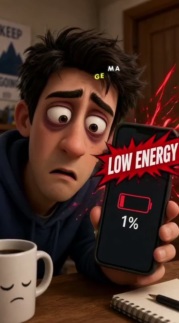 Expressive characters, and a funny, modern viral-advertisement… — AI cartoon