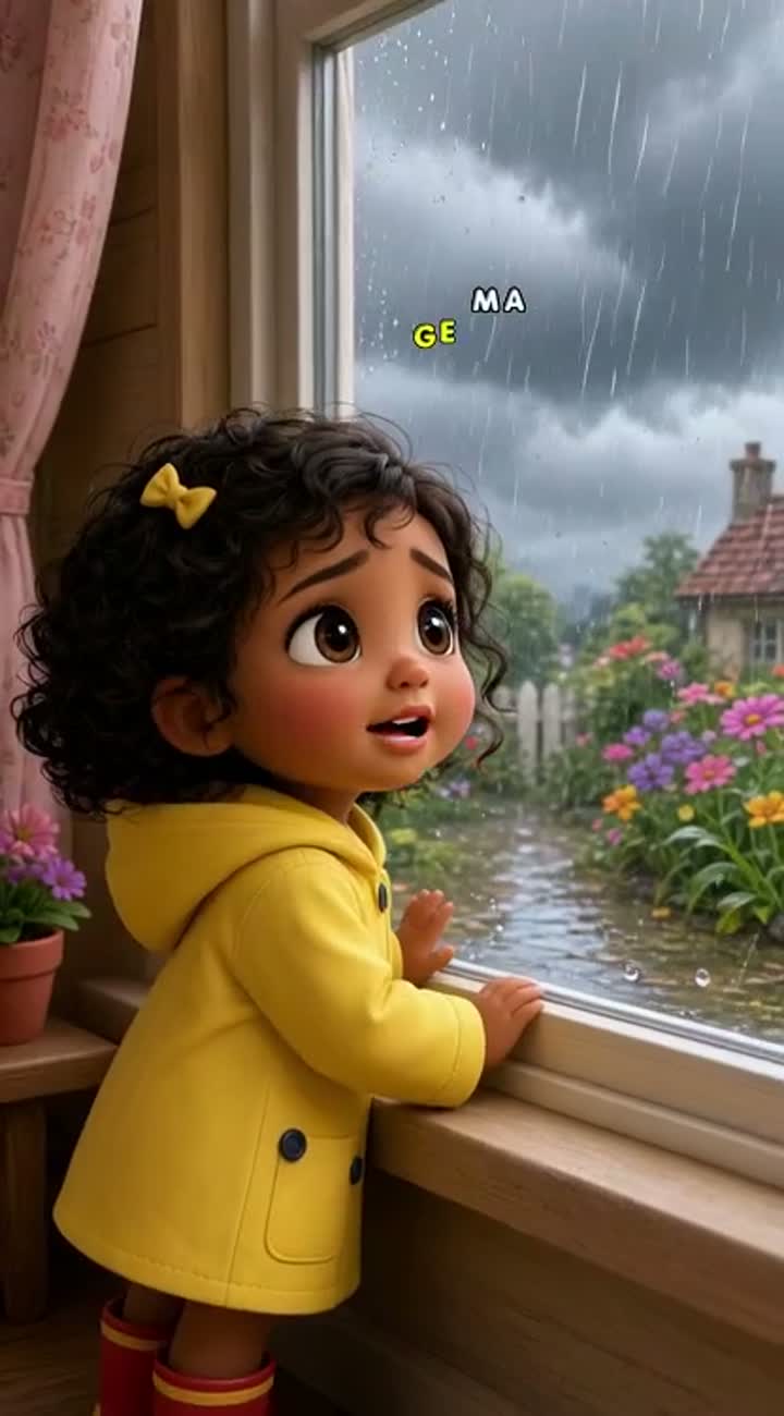 Rain Rain Go Away — AI cartoon
