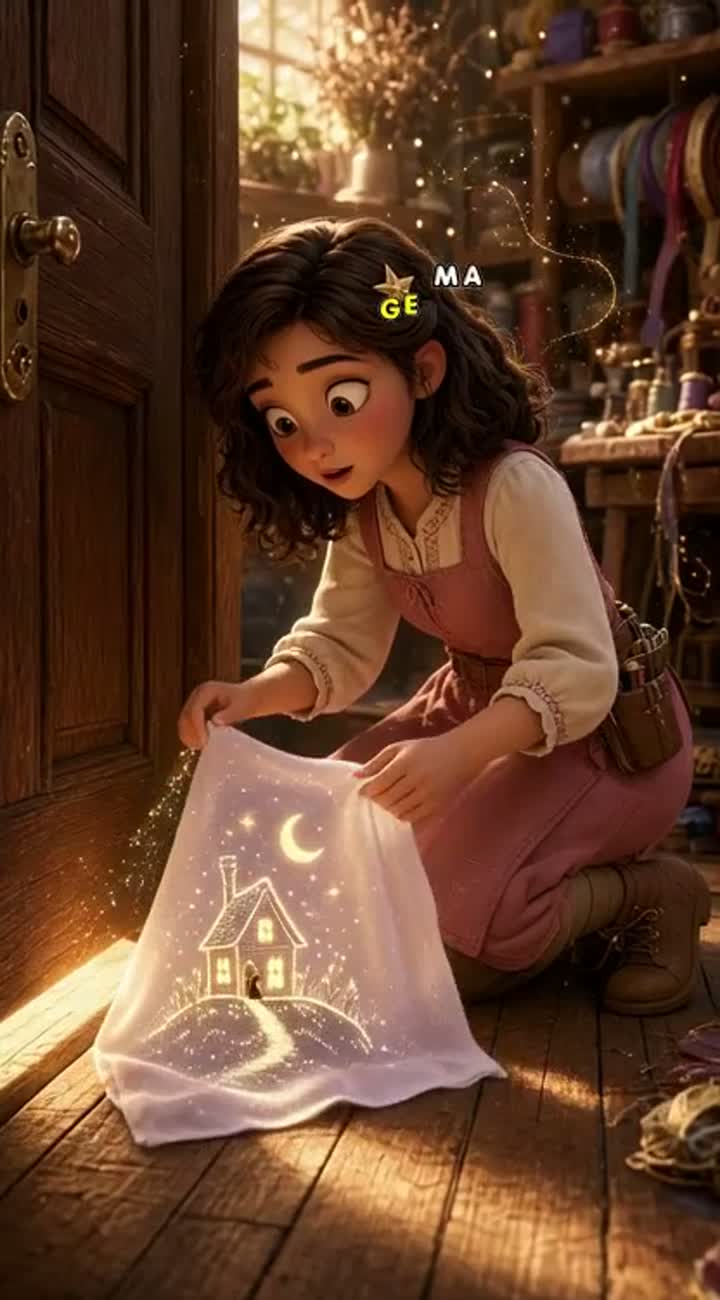 The Dream Seamstress — AI cartoon