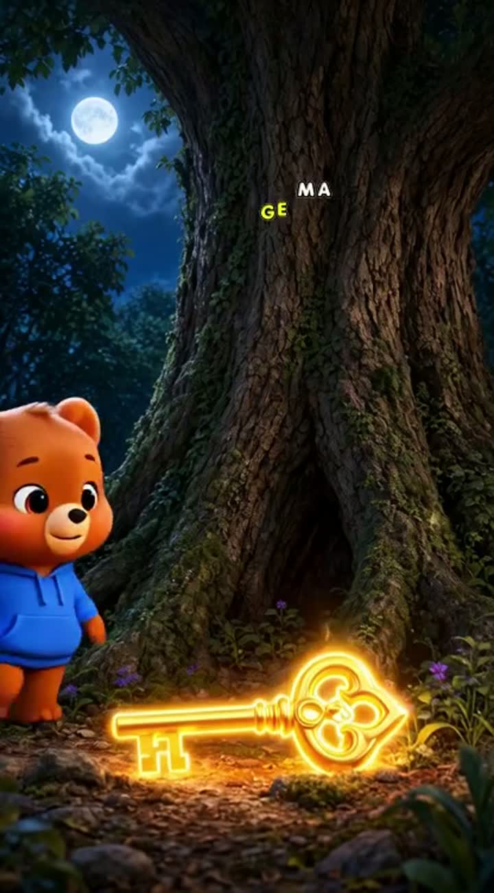 Highly engaging 3D animated cartoon adventure titled "The Secret… — AI cartoon