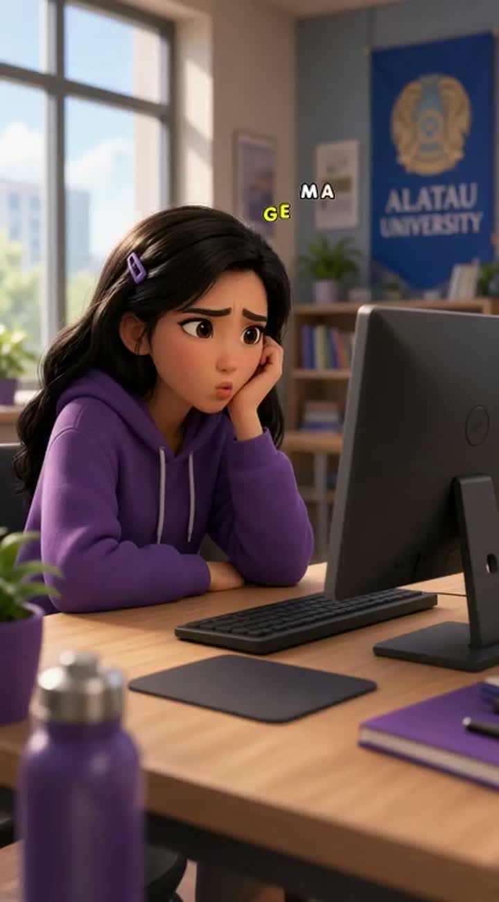 Vibrant, colorful 3D animated cartoon in a modern… — AI cartoon