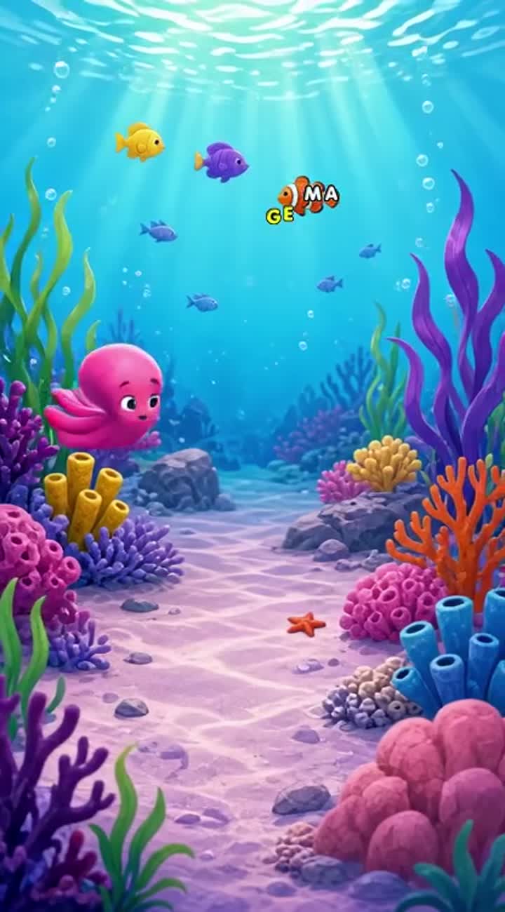 The Octopus Who Had Too Many Arms — AI cartoon