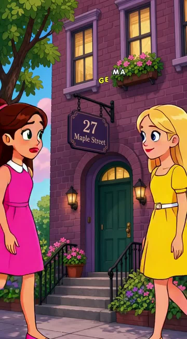 2 friends find out they are in love with the same man Animated… — AI cartoon