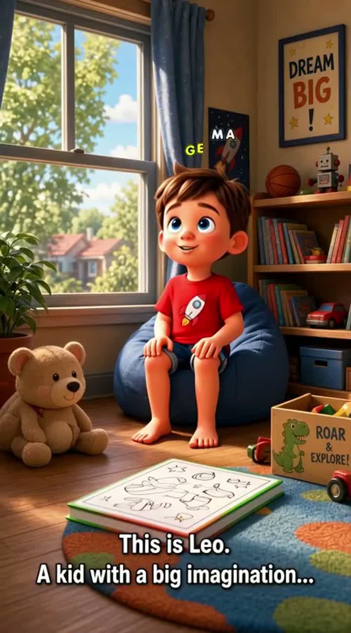 3 part tiktok video with 3d animation characters telling a story… — AI cartoon