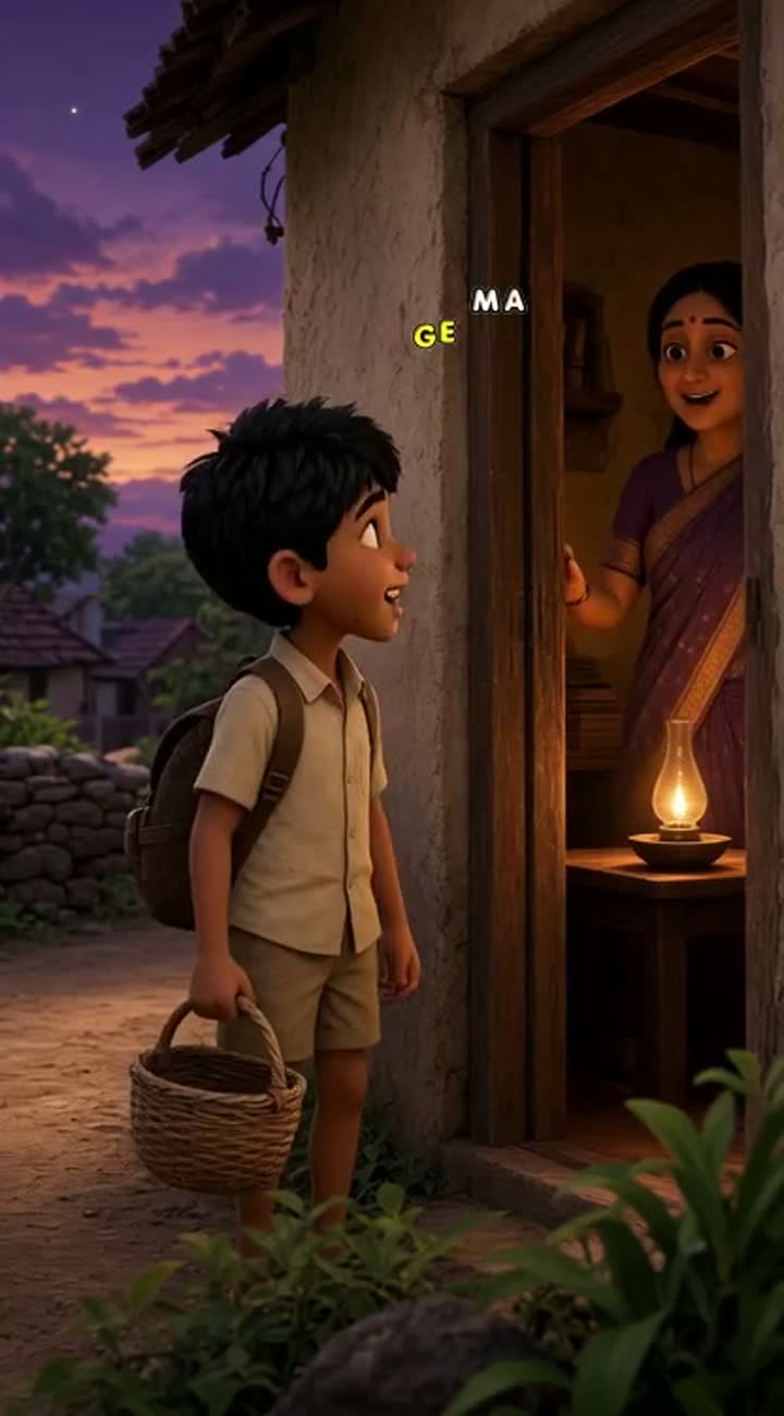 Continue the same 3D animated story with the exact same Ramu… — AI cartoon