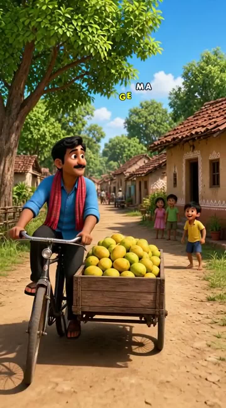 A friendly Indian scrap dealer named Arjun, age 35… — AI cartoon