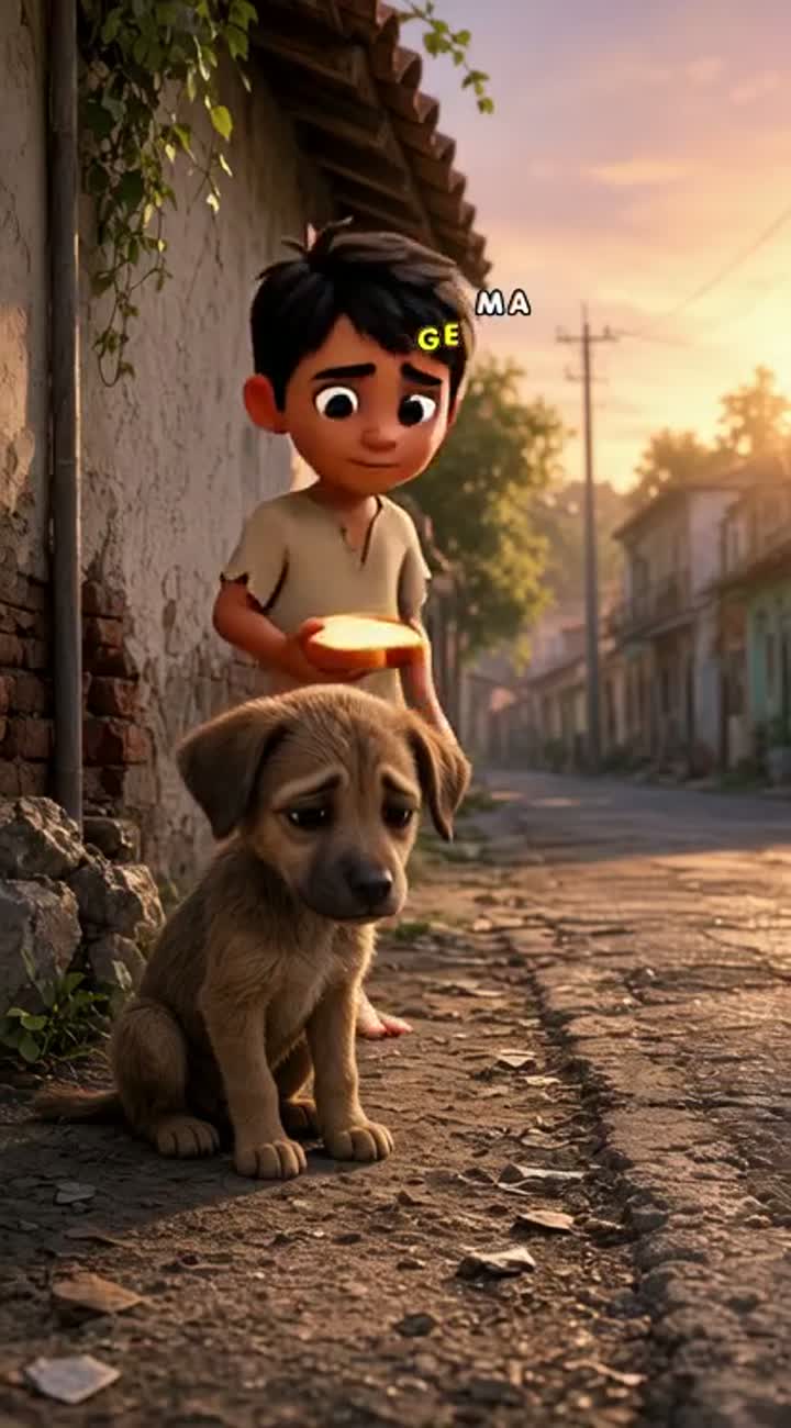 Vibrant, colorful 3D cartoon animation with smooth… — AI cartoon
