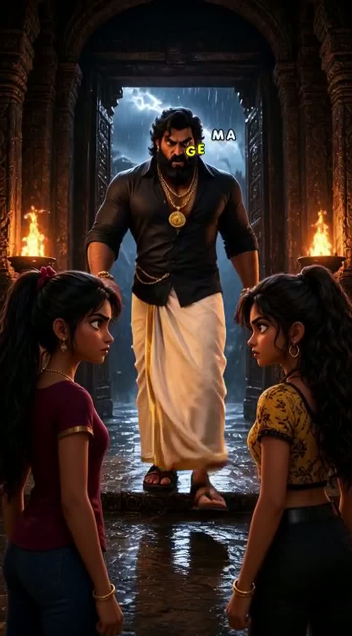 3D South Indian action movie cartoon — AI cartoon