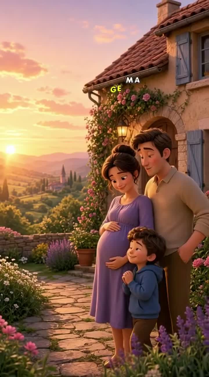 Crée une scène de dessin animé en 3D, dans le style d'un film… — AI cartoon