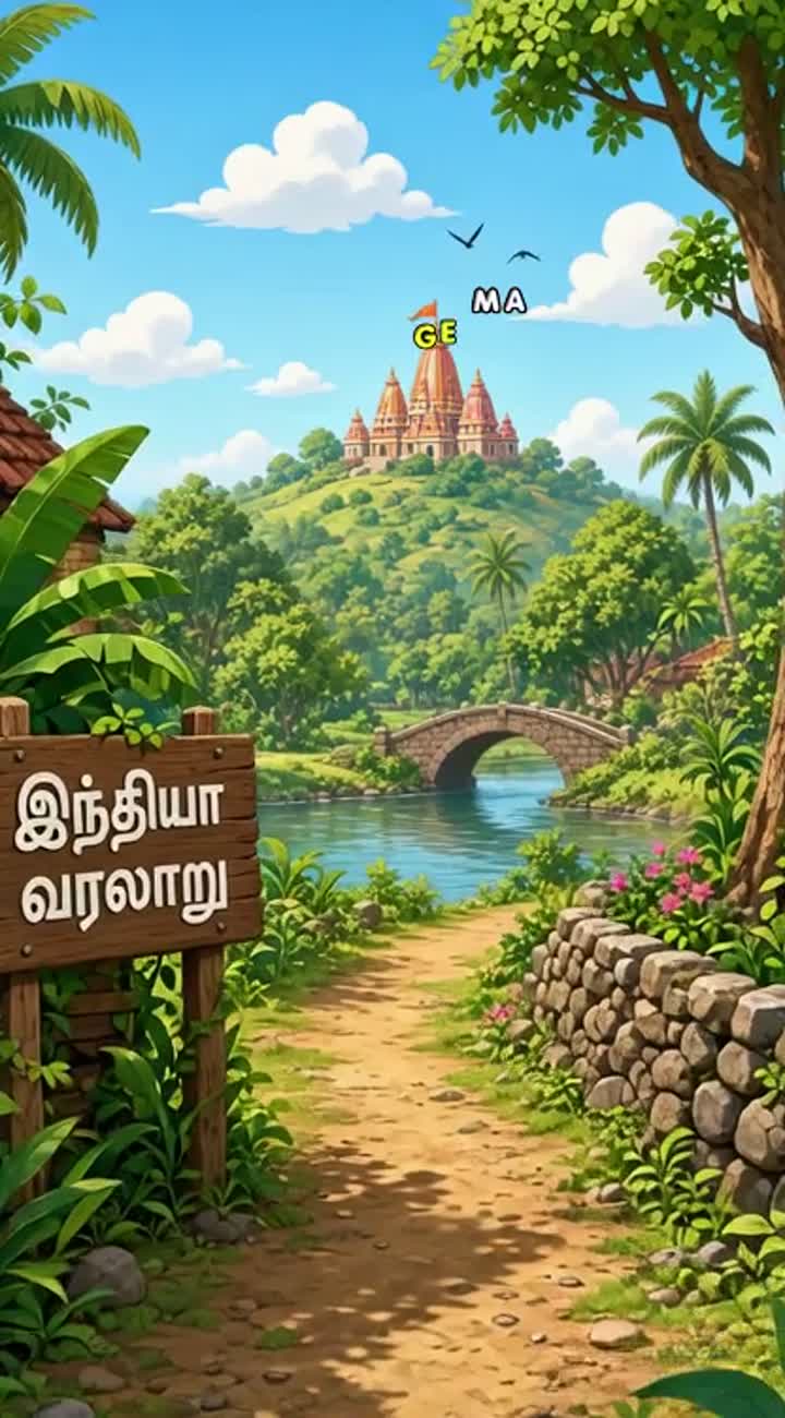 Vikram IAS Animated cartoon with smooth animation… — AI cartoon