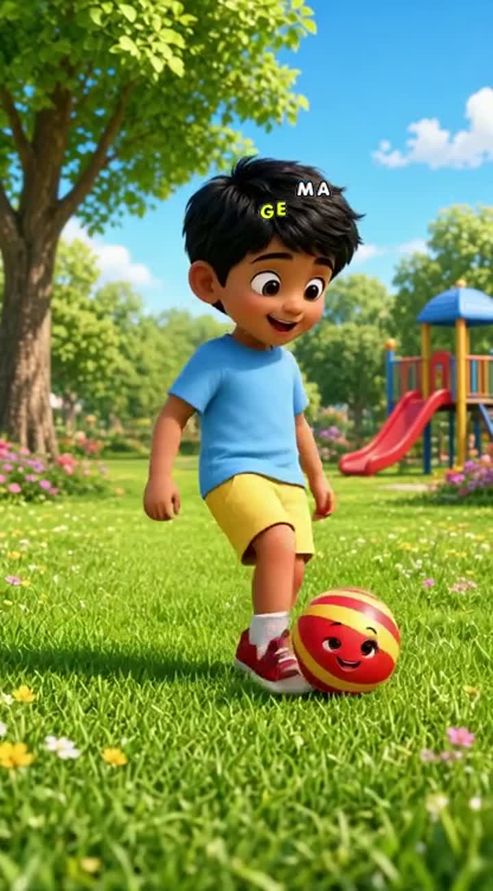 High-quality 3D animated children's cartoon video in a colorful… — AI cartoon