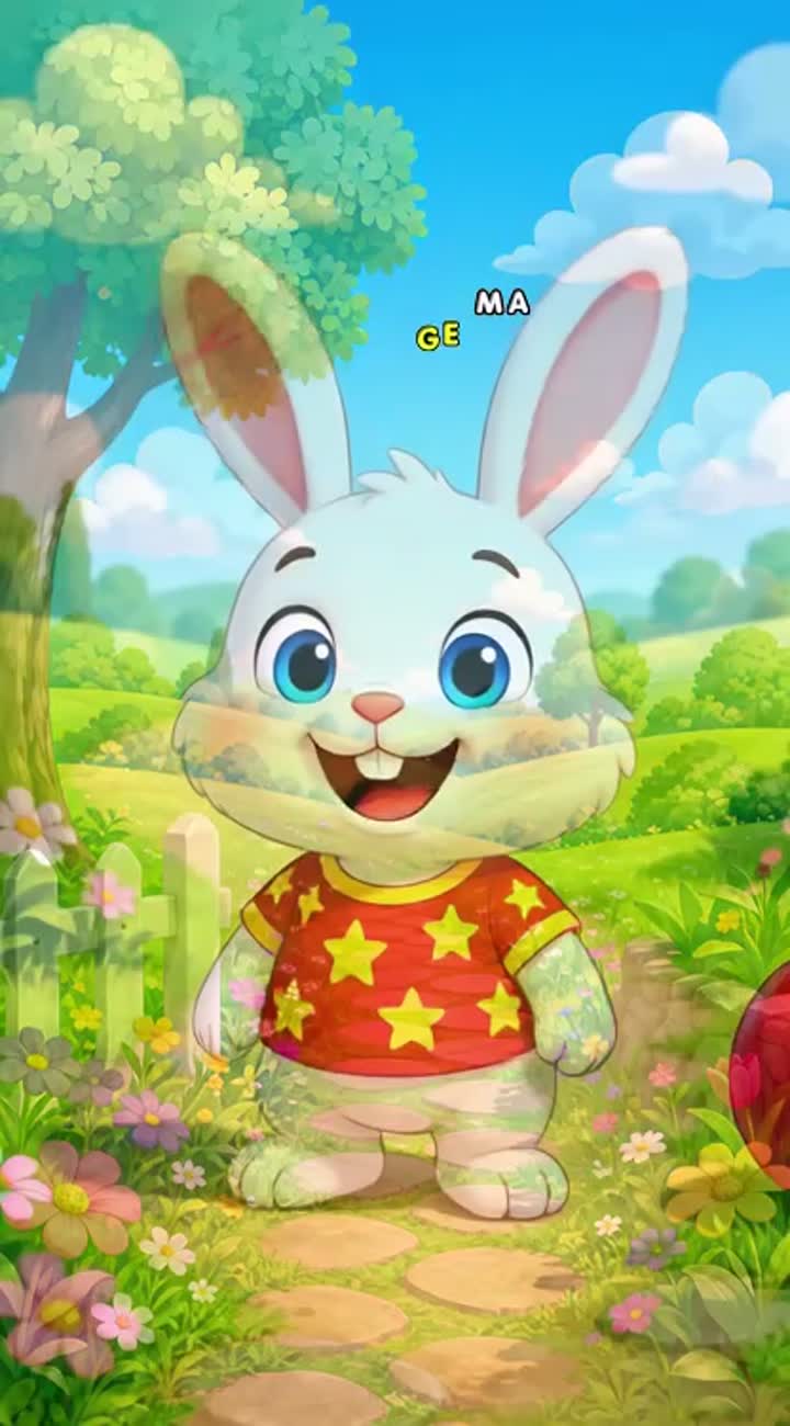 The Little Bunny Learns Colors! — AI cartoon