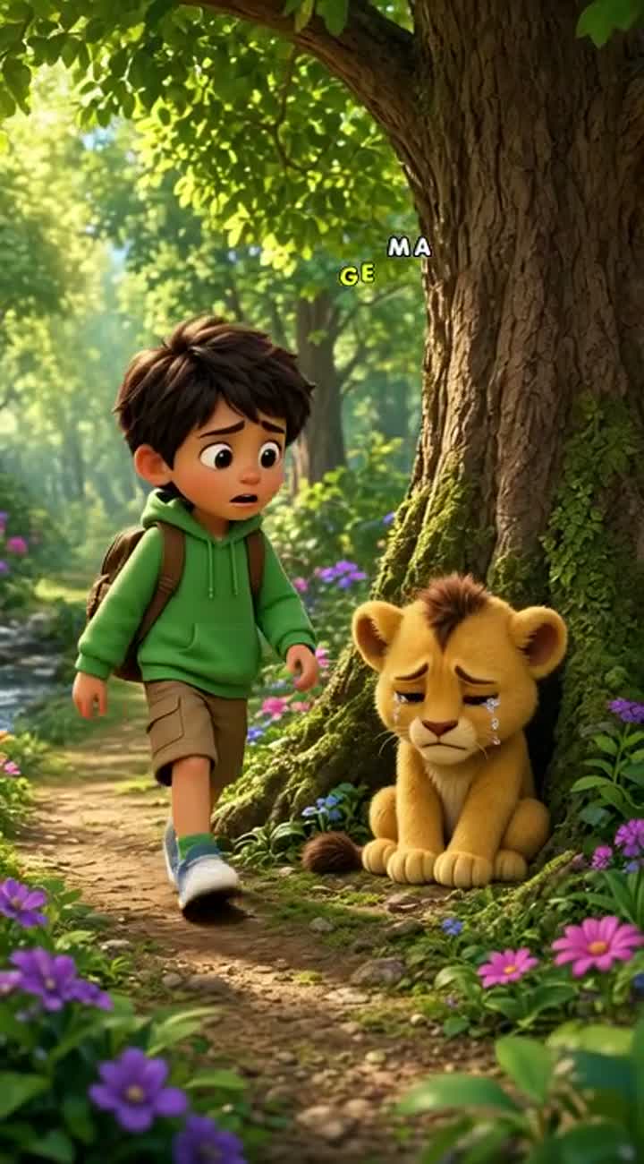 Vibrant 3D animated cartoon for children in Arabic… — AI cartoon
