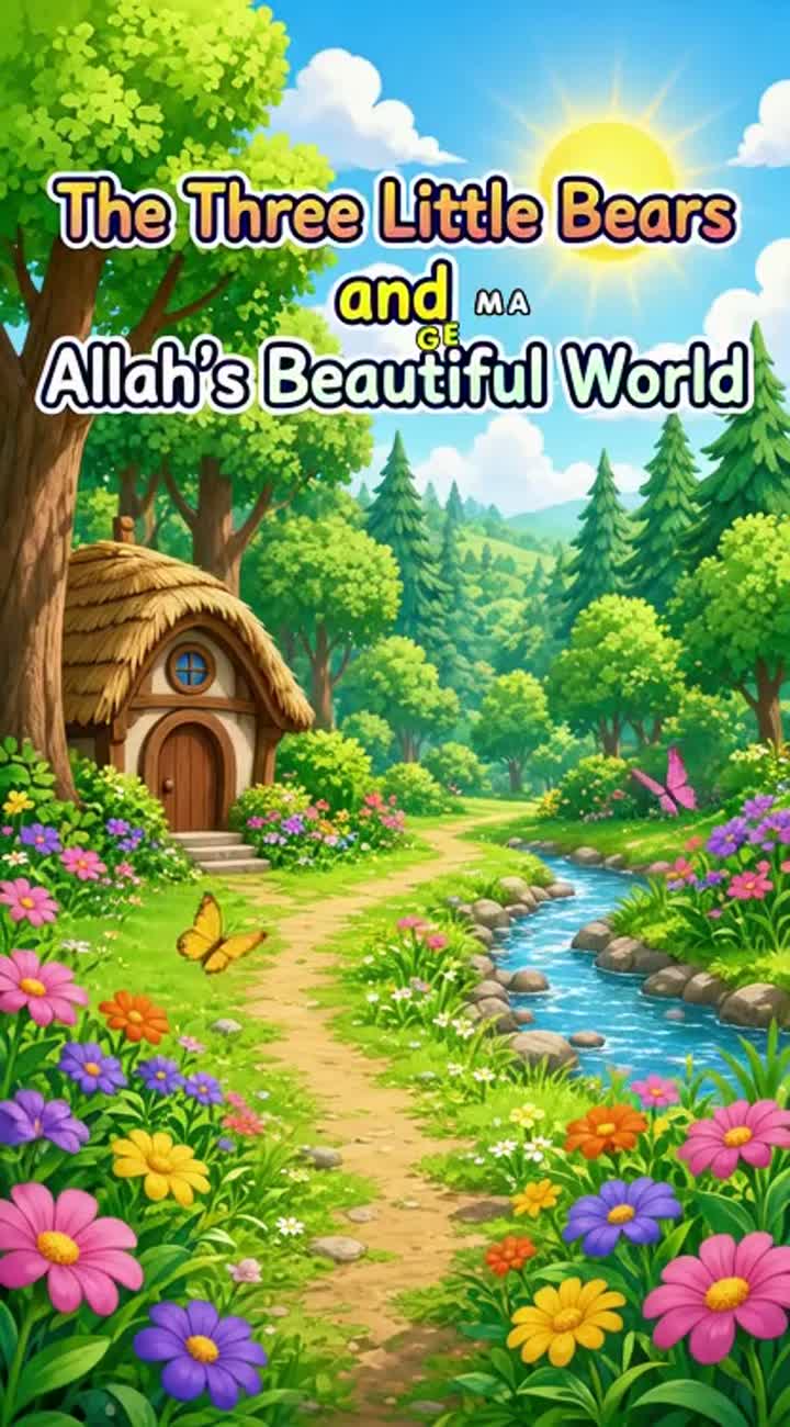 The Three Little Bears and Allah's Beautiful World — AI cartoon